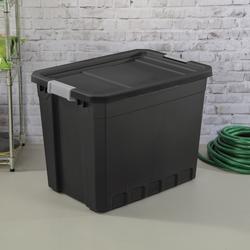 Performax® Industrial 27-Gallon Black Storage Tote with Snap-On Lid at  Menards®