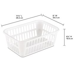 Sterilite Black Open-Weave Short Storage Basket