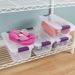 Sterilite Clear Plastic 6 Quart Storage Box Container with Latching Lid, 60  Pack, 1 Piece - Fred Meyer