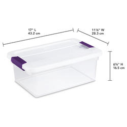 Sterilite® Flip Top 2-1/2-Quart Clear Storage Bin at Menards®