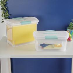 Sterilite® Stack & Carry Clear 2-Layer Handle Box & Tray at Menards®