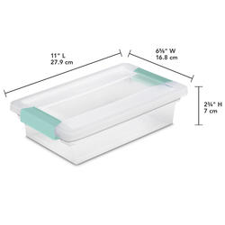 Sterilite 1962 - Medium Clip Box Clear 19628604