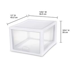 Designer's Image™ 24W x 15-3/4H White 2-Drawer Stackable Organizer at  Menards®