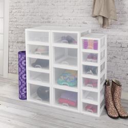 Sterilite Stackable Storage Drawer, White