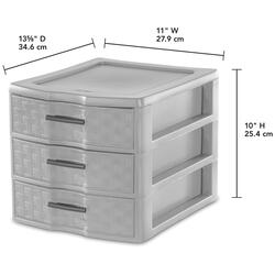 Sterilite® Wide 3-Drawer Storage Cart at Menards®