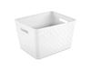 22-Quart Sterilite® White Tall Weave Storage Basket