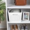 22-Quart Sterilite® White Tall Weave Storage Basket