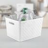 22-Quart Sterilite® White Tall Weave Storage Basket