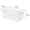 Sterilite® 5-1/2-Quart Clear Flip-Top Storage Bin
