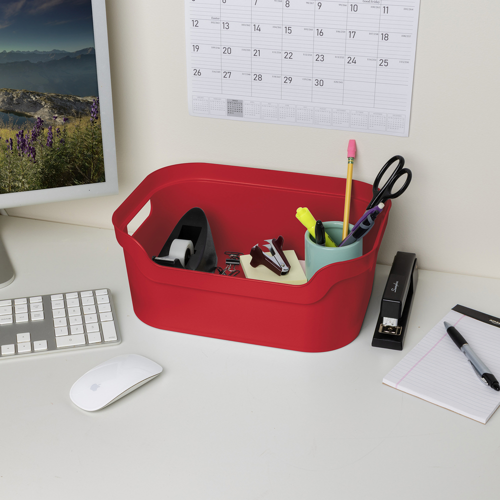 Sterilite® Medium Red Open Storage Bin at Menards®