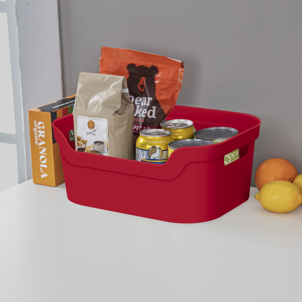 Sterilite® Medium Red Open Storage Bin at Menards®