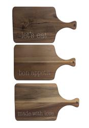 ThirstyStone Acacia Wood Serving Board - Set of 3