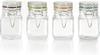 Glass Clamp Jars - 4 Pack