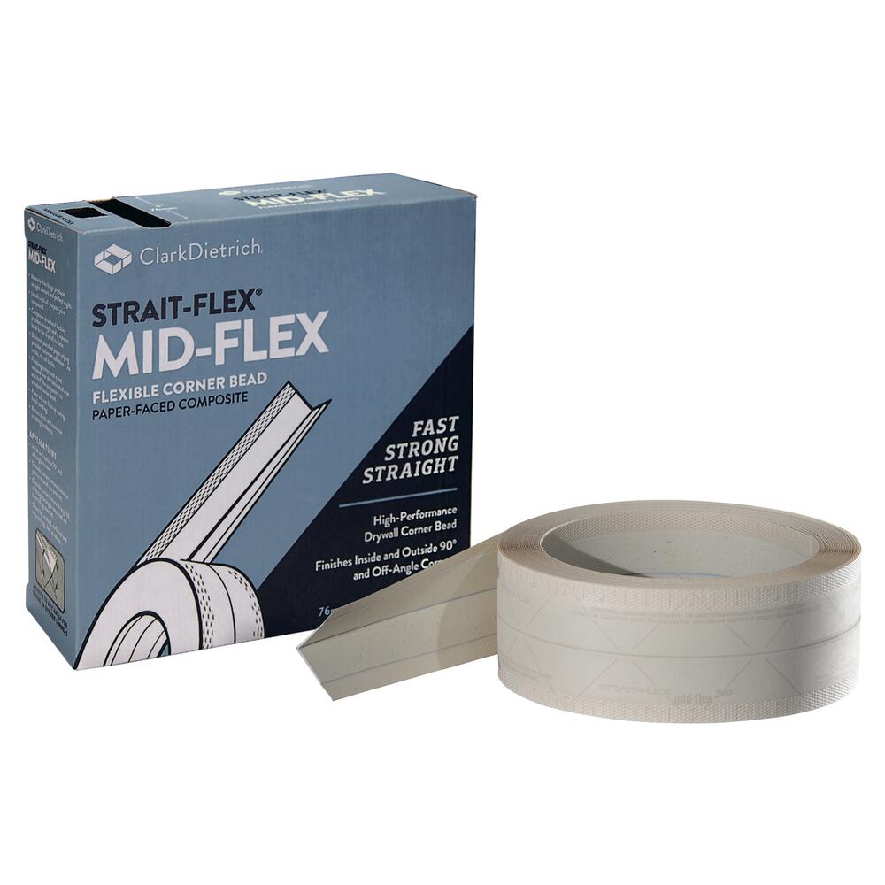 3 in. x 100 ft. Mid-Flex Flexible Paper Corner Bead (Case of 10) 3 in. x 100 ft. Mid-Flex Flexible Paper Corner Bead (Case of 10)