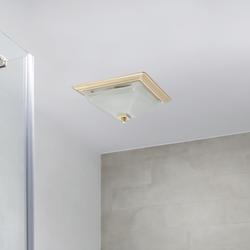 Tuscany?? Matte Gold 110 CFM Ceiling Exhaust Bath Fan with LED Light at ...