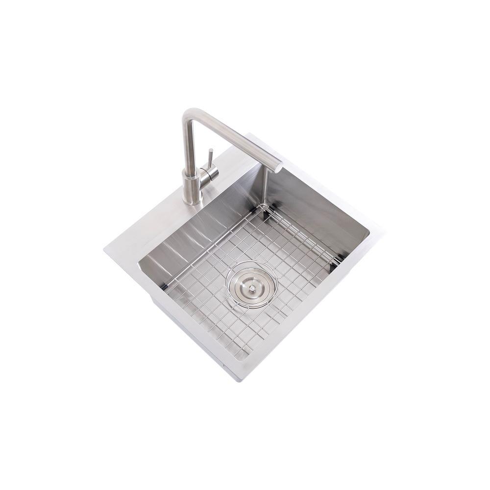 All-in-One Undermount Stainless Steel 15 in. Single Bowl Bar Sink All-in-One Undermount Stainless Steel 15 in. Single Bowl Bar Sink