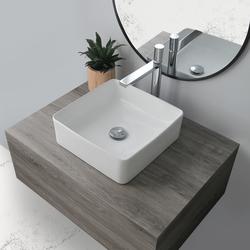 Stylish® Lush 14-1/2"W White Square Vessel Sink at Menards®