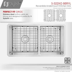 Stylish® Beryl Undermount 33 Stainless Steel Double Bowl Kitchen Sink at  Menards®