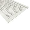 3' White Vinyl Gutter Cover - 25 Pack