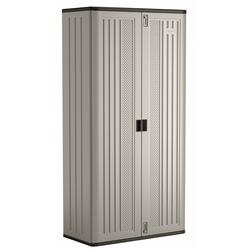 Suncast® 40"W x 80-1/4"H x 20-1/4"D Platinum Mega Tall Storage Cabinet at Menards®