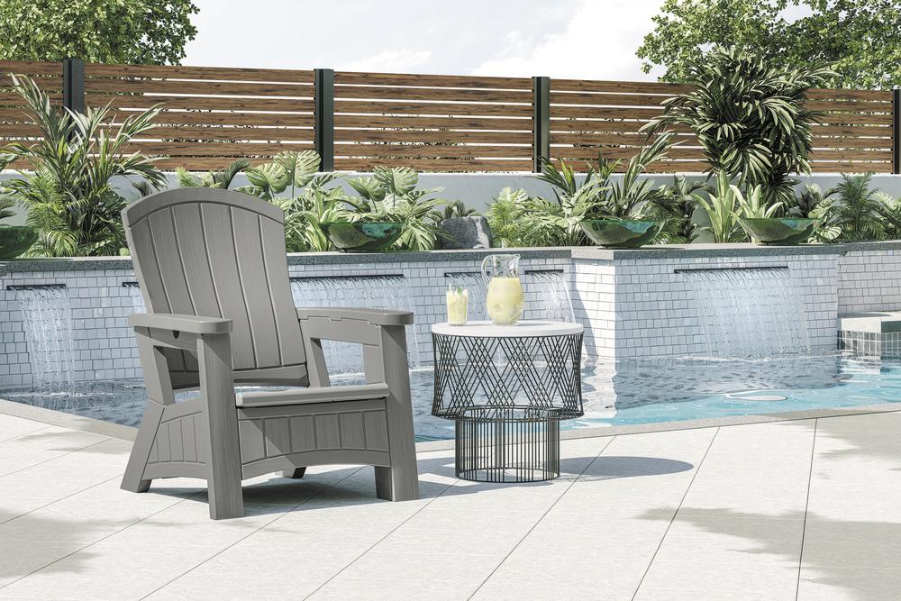 Suncast Adirondack Chair With Storage - Thumbnail 3