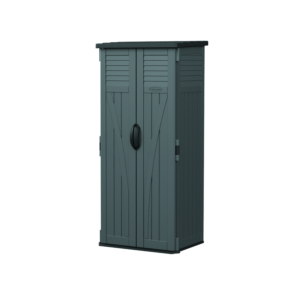 Suncast® 3 x 2 x 6 Vertical Resin Outdoor Storage Unit, Peppercorn