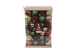 Enchanted Forest® 3.8 Red Plaid Glass Thermos Ornament at Menards®