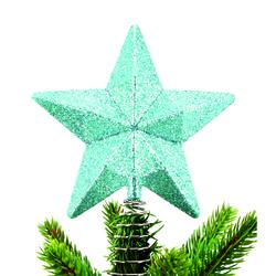 Enchanted Forest® 5" Blue Glitter Star Tree Topper at Menards®