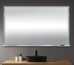 Tuscany® 60"W x 36"H Brushed Nickel Framed LED Mirror with Bluetooth ...