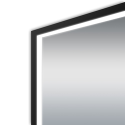 Tuscany® 24"W x 32"H Black Framed LED Lighted Mirror with Defogger at ...