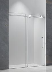 Tuscany® Corsica 60"W x 60"H Chrome Frameless Soft-Close Sliding Tub ...