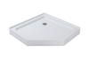 Tuscany® Tortona 38"W x 38"D White Neo-Angle Shower Base