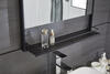 Tuscany® 24"W x 32"H Matte Black Framed Pharmacy Mirror