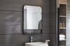 Tuscany® 24"W x 32"H Matte Black Framed Pharmacy Mirror