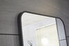 Tuscany® 24"W x 32"H Matte Black Framed Pharmacy Mirror