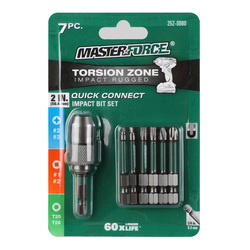 Masterforce® Impact Quick Connect Drive Bit Set - 7 Piece at Menards®
