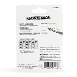 Masterforce® Impact Quick Connect Drive Bit Set - 7 Piece at Menards®