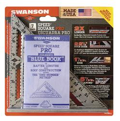 thumbnail image 2 of Swanson Speed Square Twin Pack – 7″ & 12″ With Blue Book, Non-Glare, SW1201K, USA Made 2 of 5