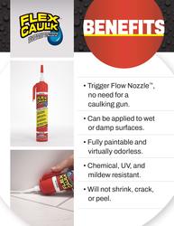 Flex Caulk Hi-Performance Hybrid Caulk - 9 oz White at Menards®