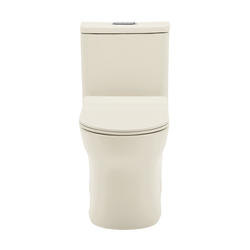 Swiss Madison Burdon 1Piece Bisque Standard Height Elongated Toilet at
