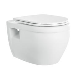 Swiss Madison Ivy Matte Black Elongated Wall Hung Toilet Bowl 12-in  Rough-In at