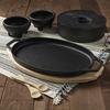 Infuse 8-Piece Cast Iron Fajita Set