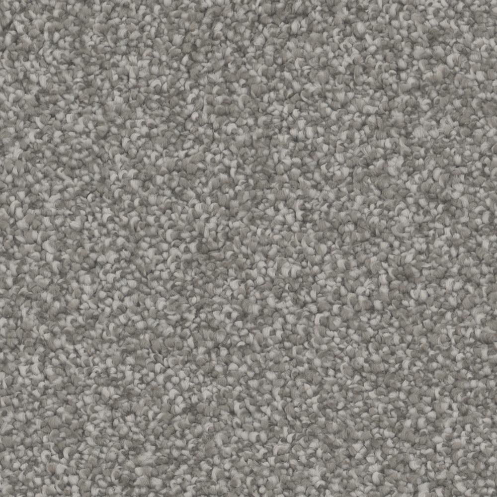 Tarkett Hawthorn Tundra Gray Frieze Carpet 12 ft. Wide