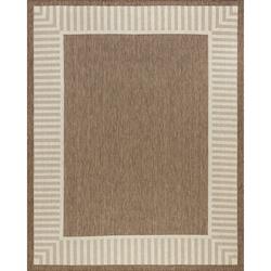 Tayse Sierra Brown 5'3" x 7' Indoor/Outdoor Area Rug
