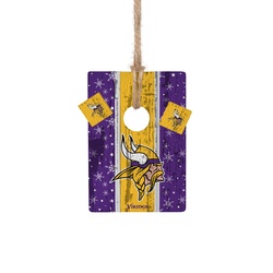 FOCO® Minnesota Vikings Wood Cornhole Christmas Ornament at Menards®