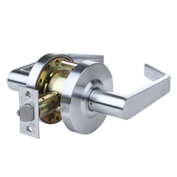 Tell™ Cortland Heavy Duty Commercial Passage Lever - Satin Chrome