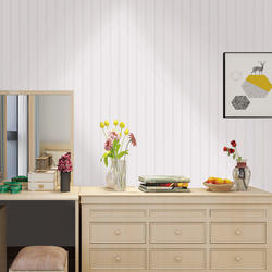 Tempaper Beadboard White Peel and Stick Wallpaper at Menards®