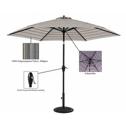 10x13 patio umbrella menards Backyard Creations™ 10' Pacifica Stripe Umbrella at Menards®