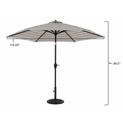 light up patio tilt umbrella DIY 11 Foot Tilting with 3-Tiered Main discount Giro Range Giro Quarter Color:Dark Sapphire operated crank
