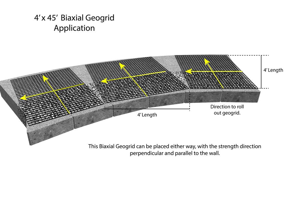 4' x 45' Geogrid 4' x 45' Geogrid